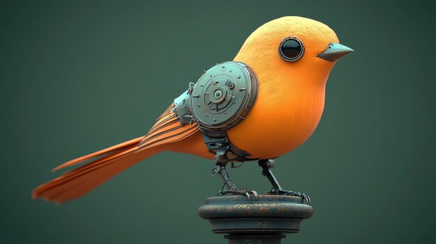 Steampunk Bird with