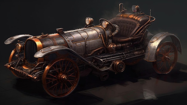 A steampunk car from the movie steampunk.