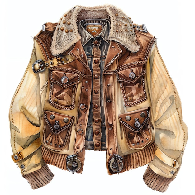 steampunk clipart of Cardigan cool futuristic and old