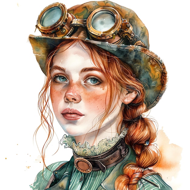 steampunk clipart of cottagecore style cool futuristic and old