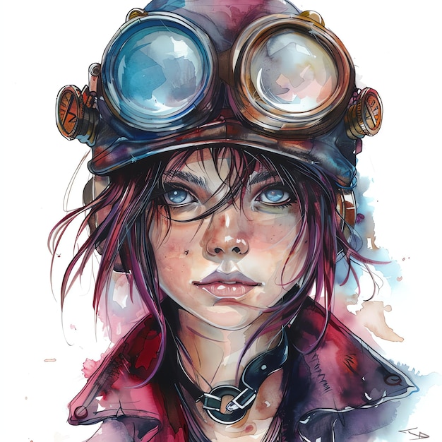 steampunk clipart of Emo Style cool futuristic and old