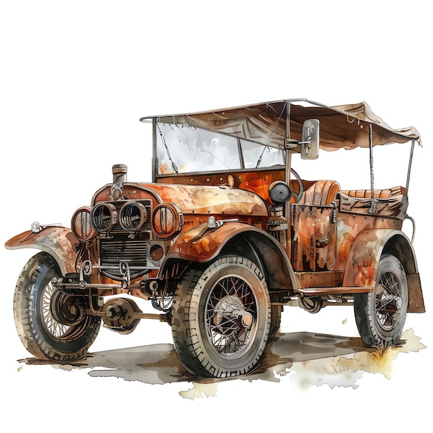 steampunk clipart of safari car cool futuristic and old