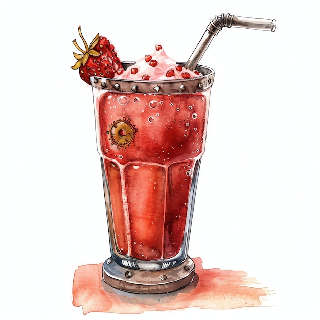 steampunk clipart of smoothie cool futuristic and old