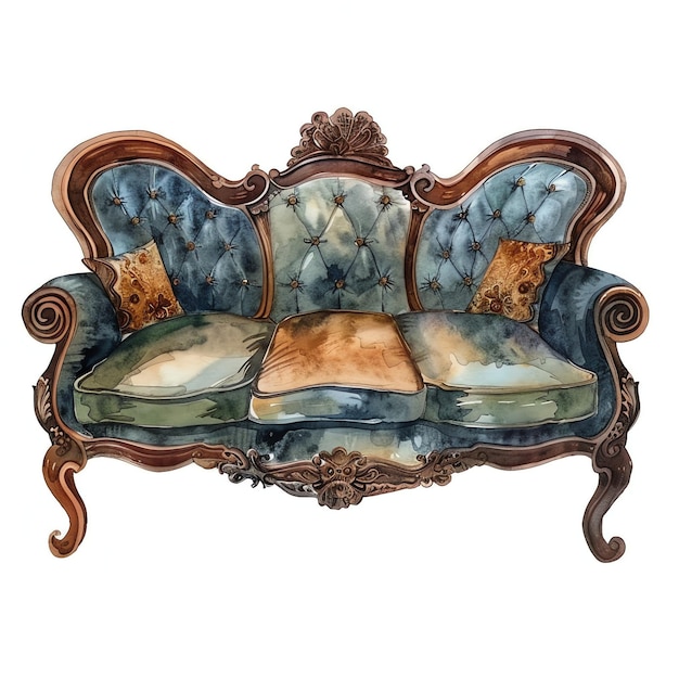 steampunk clipart of sofa cool futuristic and old