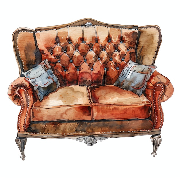 steampunk clipart of sofa cool futuristic and old