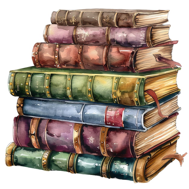 steampunk clipart of stack of books cool futuristic and old