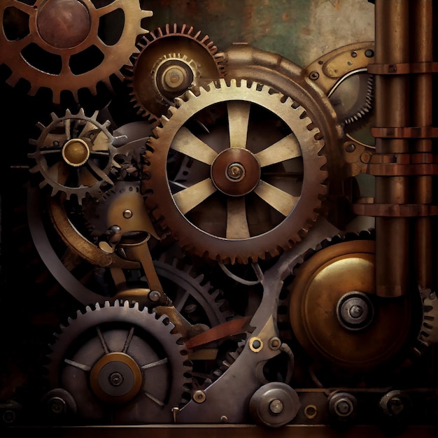 Steampunk fantastic machine