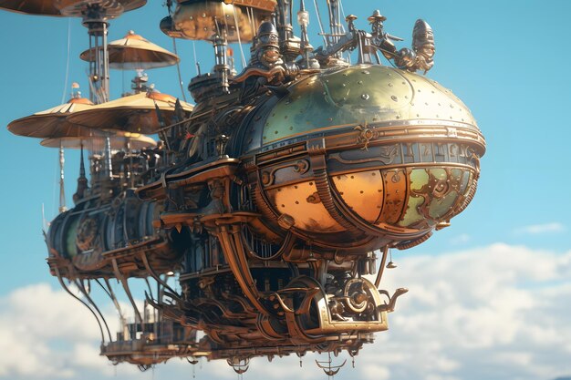 steampunk flying machine