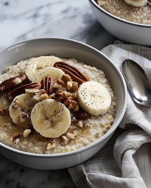 Steel Cut Oats with Banana and Nuts