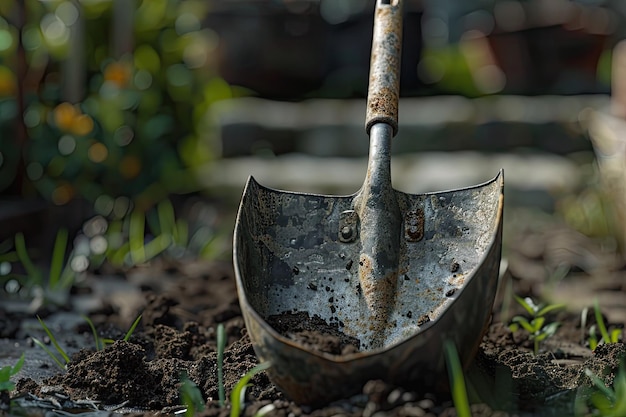 Steel gardening work tool equipment