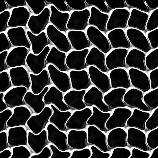 Steel grating on a black background.