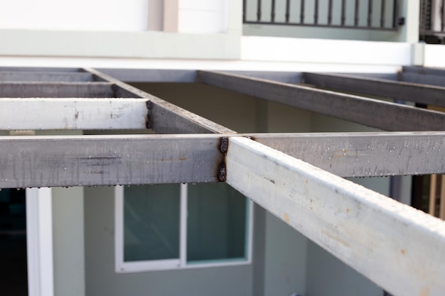 Steel roof structure Build a room addition