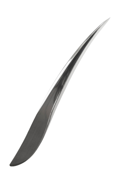 Steel thin eyebrow tweezers isolated over white