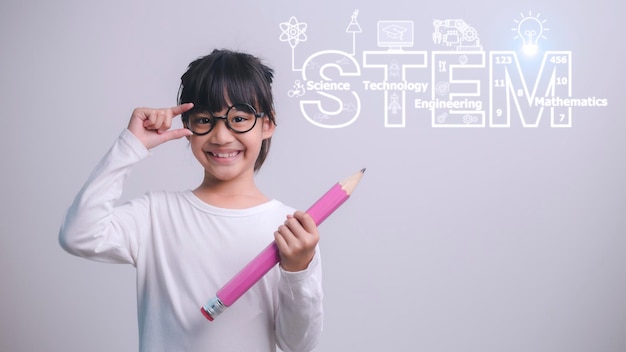 STEM Education Concept STEM Science Technology Engineering Math SciTech Tech Education concept