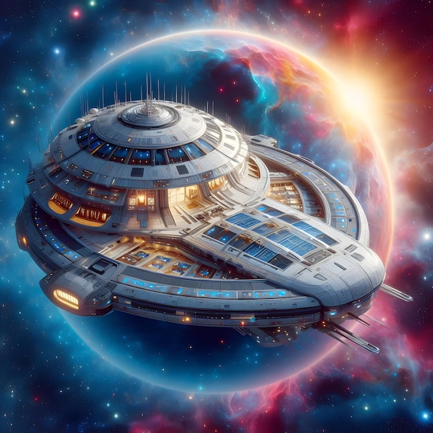 Step aboard the Celestial Cruiser where every corner is a portal to the wonders of the universe Fr