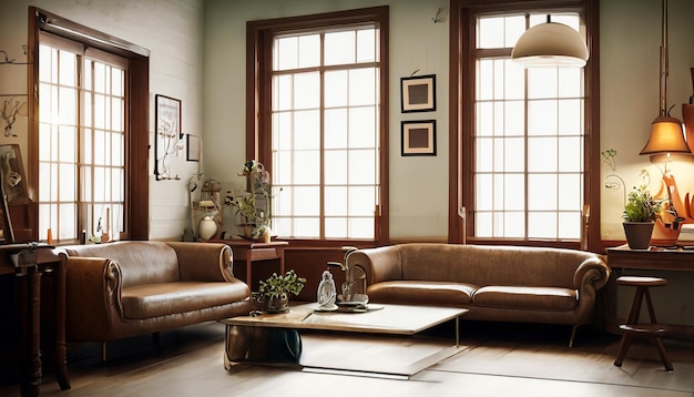 Step Back in Time Retro Living Room Interior Design Embrace Nostalgia with a Vintage Vibe