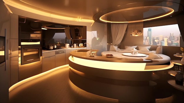 Step into the Future and Experience the Ultimate in Luxurious and Futuristic Interior Design