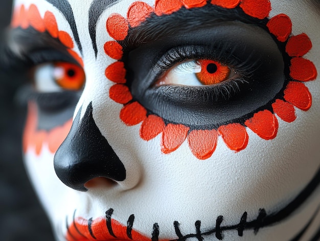 Photo stepbystep day of the dead face paint tutorial illustrations to help you create your own sugar skull makeup