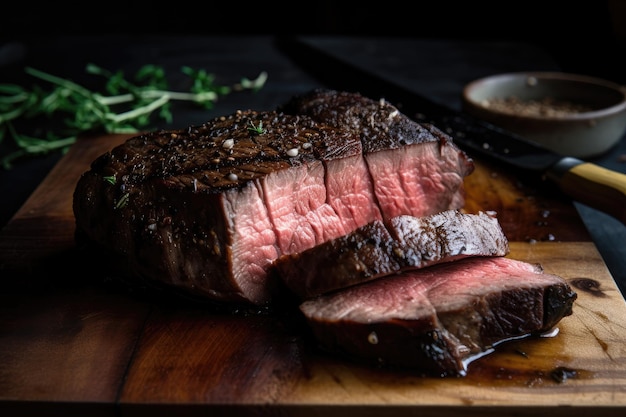 Stepbystep guide to making tender juicy sousvide steak created with generative ai