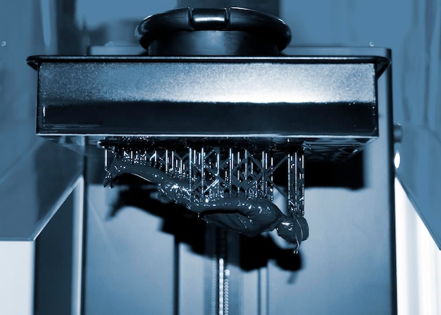 Photo stereolithography dpl d printer create small detail and liquid drips