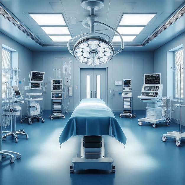 A sterile and modern operating room