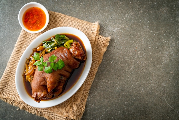 Stewed Pork Knuckle or Stewed Pork Leg - Asian food style