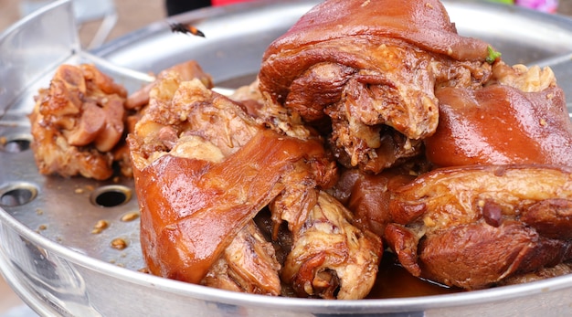 Stewed pork at street food