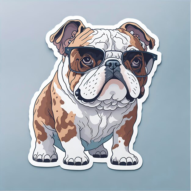 Photo sticker dog