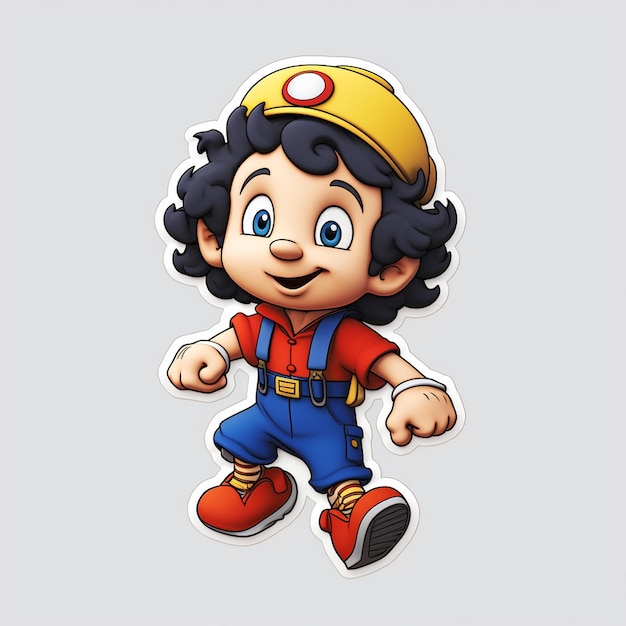 sticker noddy the animated character