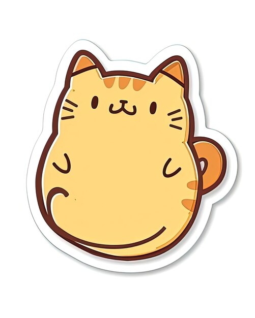 a sticker that says  cat