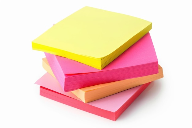 Sticky Notes Isolated On A White Background