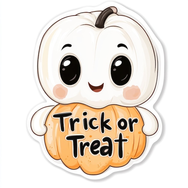 stiker icon of calan gaeaf happy halloween vector image illustration