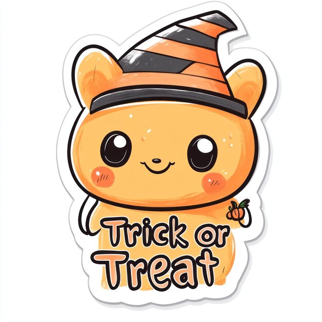 Photo stiker icon of calan gaeaf happy halloween vector image illustration