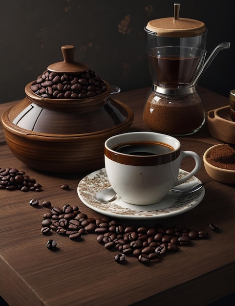 still life of coffee wallpaper