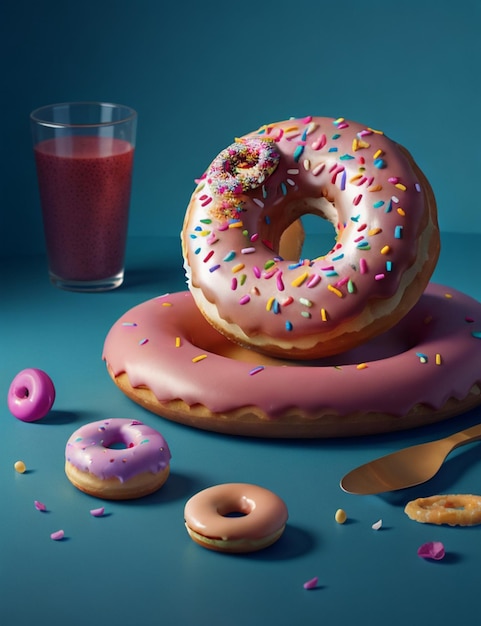 still life of donut wallpaper