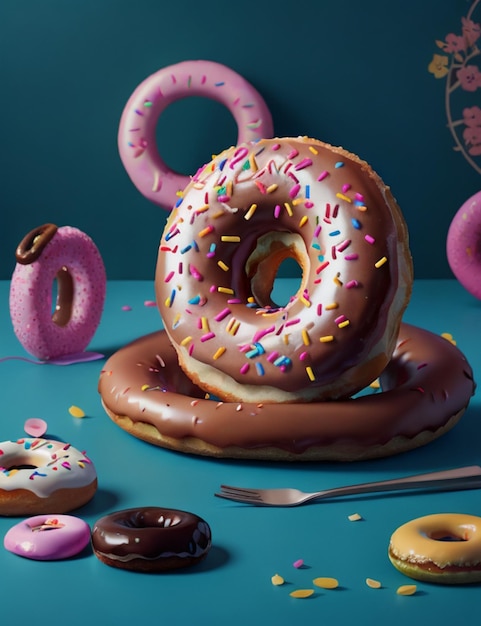 still life of donut wallpaper