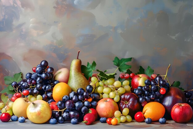 Still Life Fruit Creative Poster Cover Banner Wallpaper Background Design Art