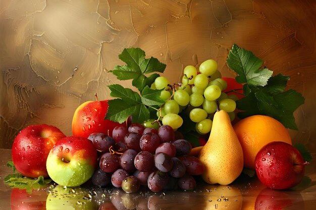 Still Life Fruit Creative Poster Cover Banner Wallpaper Background Design Art