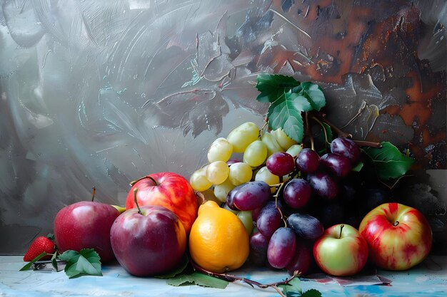 Still Life Fruit Creative Poster Cover Banner Wallpaper Background Design Art