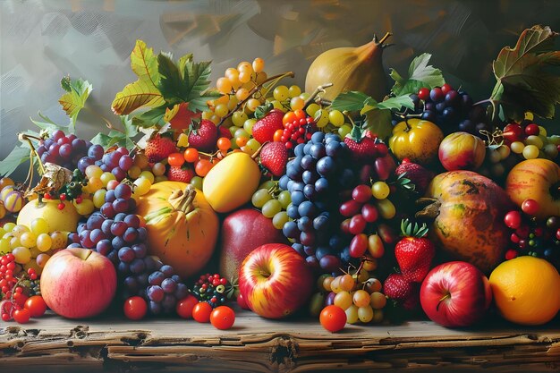 Still Life Fruit Creative Poster Cover Banner Wallpaper Background Design Art