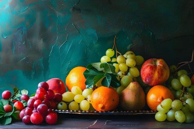 Still Life Fruit Creative Poster Cover Banner Wallpaper Background Design Art