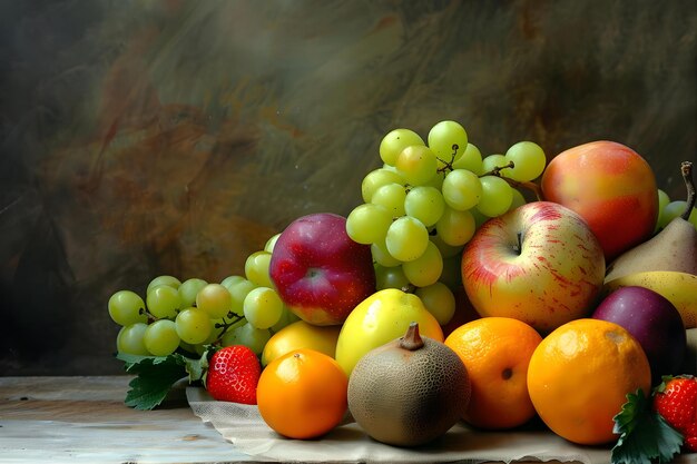 Still Life Fruit Creative Poster Cover Banner Wallpaper Background Design Art