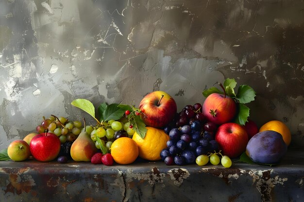 Still Life Fruit Creative Poster Cover Banner Wallpaper Background Design Art