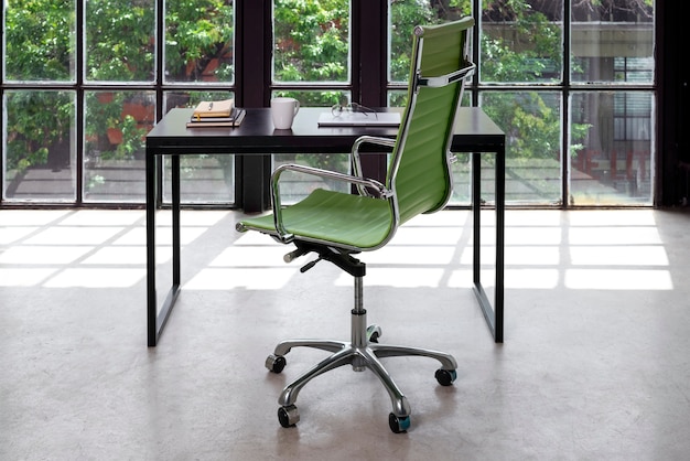 Photo still life of office chair indoors