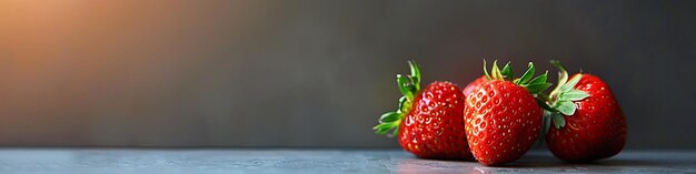 Photo still life photography small bunch of strawberries