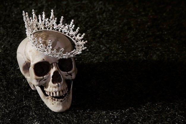 Still life of ruler crown