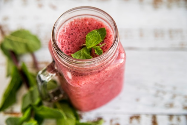 Still life of a tasty summer smoothie