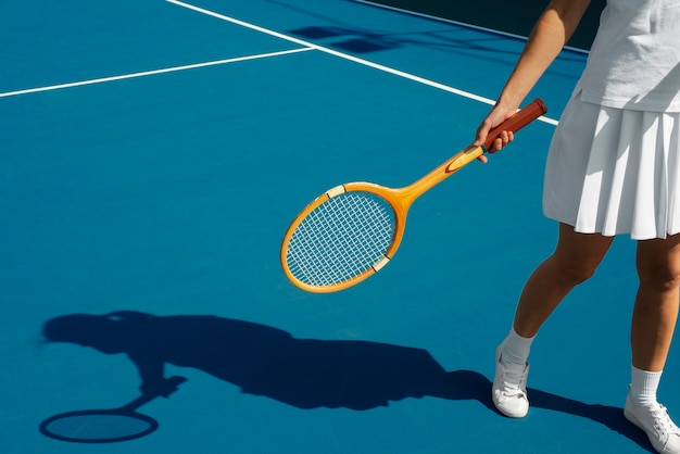 Still life of tennis equipment