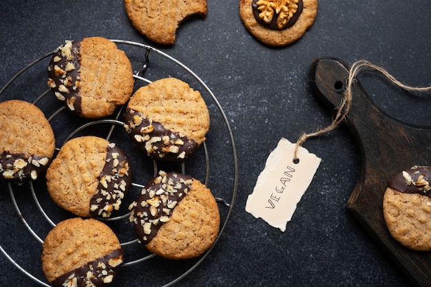 Still life of vegan bakery