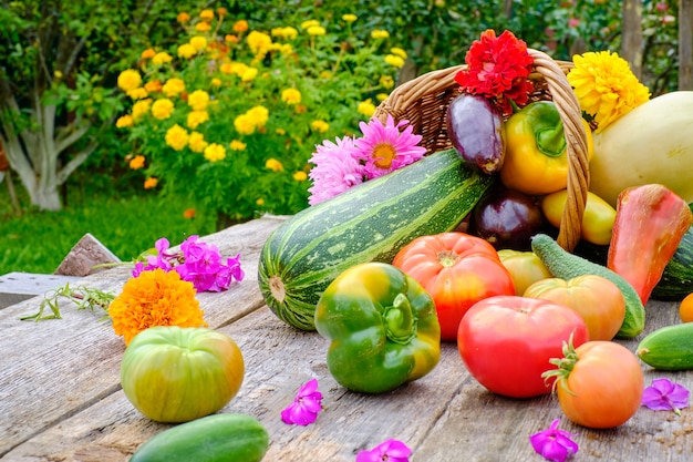 Still life of vegetables